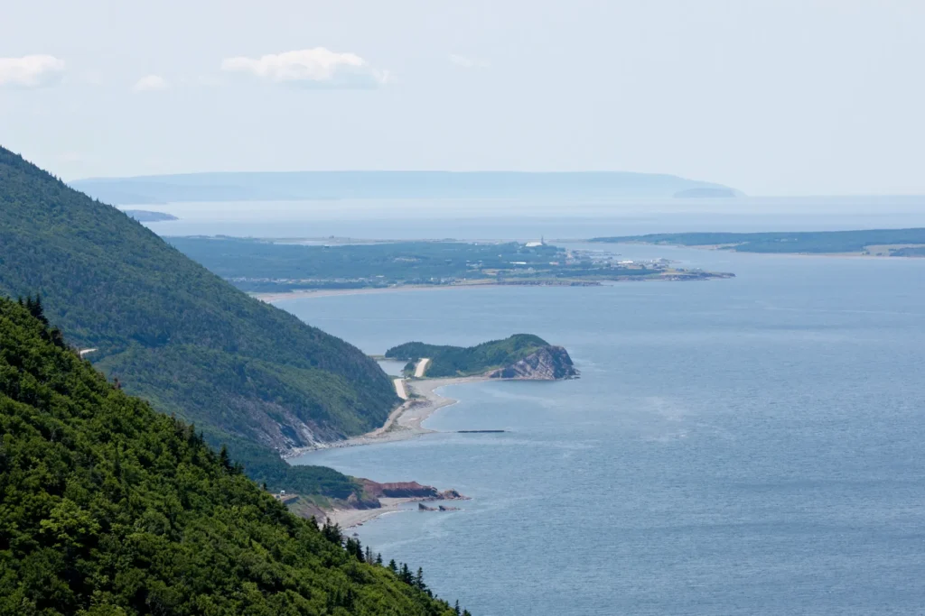 Ocean view from the Skyline Trail headland in Cape Breton Highlands National Park